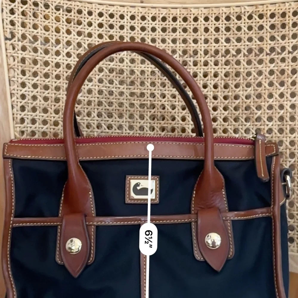 Dooney & Bourke Black and Brown Satchel - Picture 7 of 8